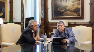 El presidente Alberto Fernández y el senador José Mayans mantuvieron una reunión en Casa Rosada.