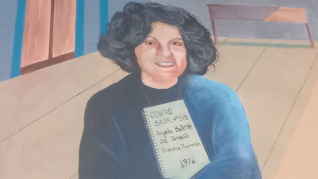La figura de Ángel Buitrón, presente en el mural realizado por el artista plástico Javier Giménez.