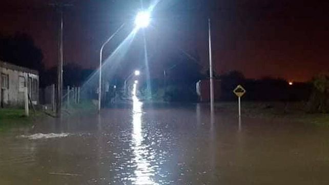 Anegamiento de calles por las tormentas