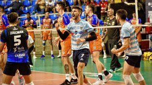 Facundo Conte fue uno de los goleadores de Ciudad Voley