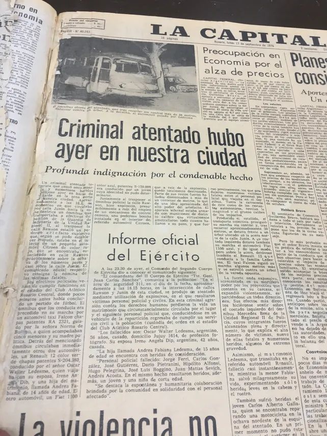 A 50 años del atentado más sangriento de Montoneros en Rosario