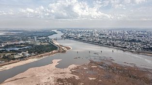 El río Paraná alcanzaría niveles de similar orden a la bajante de 1944
