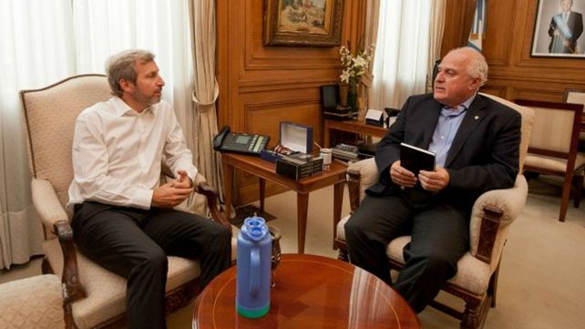 Frigerio y Lifschitz. El gobierno nacional continúa la ronda de negociaciones con gobernadores para reducir el déficit.