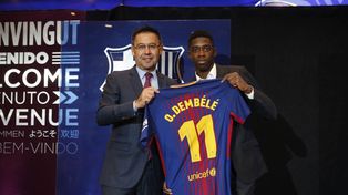 Dembélé: Es un honor jugar con Leo Messi