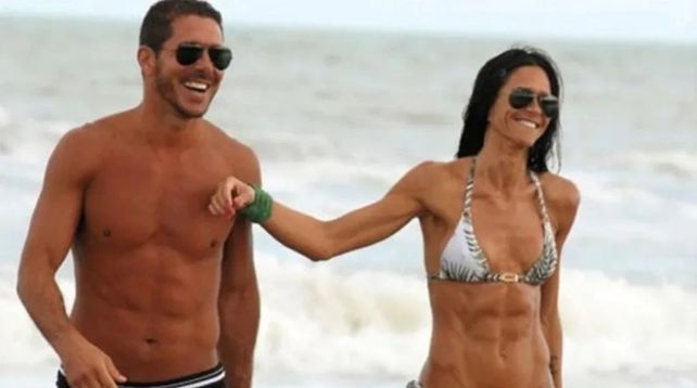 Tiempos felices. El Cholo Simeone y Carolina Baldini estuvieron juntos varios años hasta que la ex modelo decidió seppararse.&nbsp;