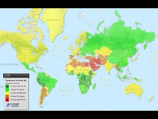 ¿Querés un mapa? Hay mujeres fáciles y difíciles de conquistar