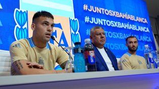 Lautaro Martínez pidió solidaridad con los ciudadanos de Bahía Blanca.