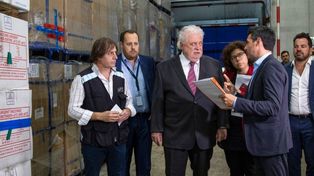 Entregan un primer lote de un total de 12,4 millones de vacunas