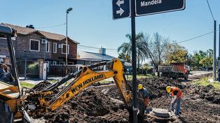Paraná: realizan la pavimentación en barrio Lomas del Brete