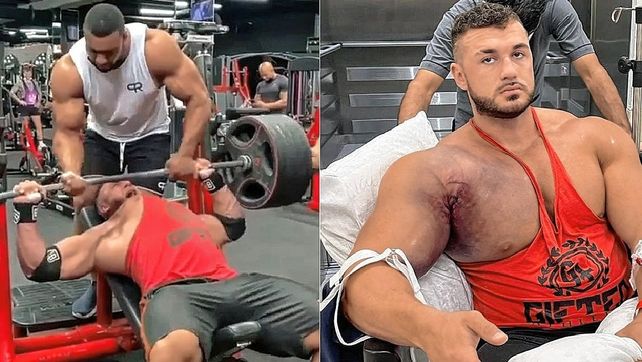 Crowley se lesionó el pectoral al querer levantar 220 kilos