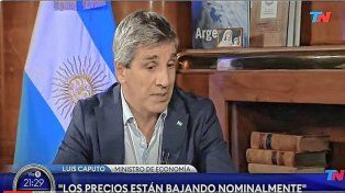 Luis Caputo, ministro de Economía asegura que la inflación está bajando
