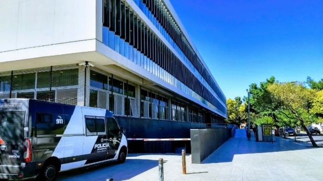 La explanada que lleva a las celdas del Centro de Justicia Penal.&nbsp;