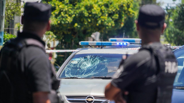 El auto en el que hallaron la droga tras el choque en Circunvalación y Eva Perón