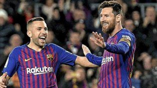 Jordi Alba será compañero de Lionel Messi en Estados Unidos.