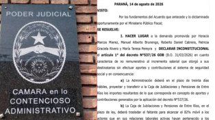 Aumentos sin aportes: la Justicia de Entre Ríos los declaró inconstitucionales