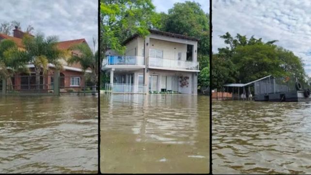 La crecida del Paraná afecta a una ciudad turística: la costanera quedó bajo el agua y hay sectores aislados