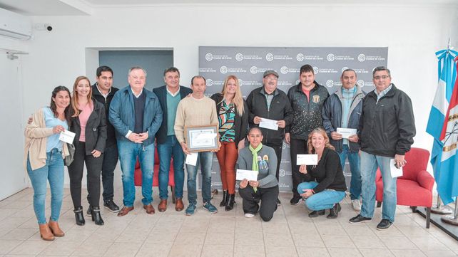 Michlig, González y Dupouy recorrieron y entregaron aportes a distintas instituciones