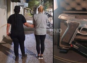 Aprehendieron a una mujer con una pistola 9 milímetros e investigada por encubrir a su pareja