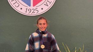 Felicitas Belbuzzi, categoría 12 damas, campeona en singles y dobles, sede Mar del Plata. &nbsp;