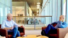 Rodríguez Larreta y el presidente del PRO Santa Fe, Cristian Cunha, dialogaron sobe la situación política provincial. Rodríguez Larreta y el presidente del PRO Santa Fe, Cristian Cunha, dialogaron sobe la situación política provincial.