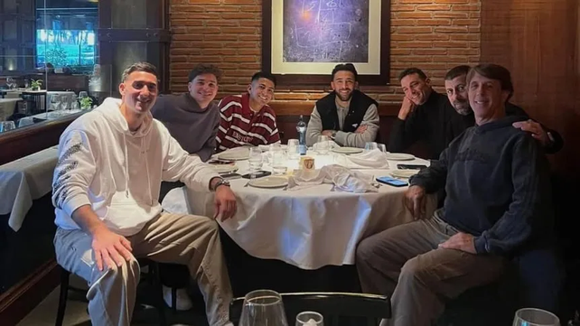 Scaloni se reunió con los argentinos del Atlético de Madrid en España