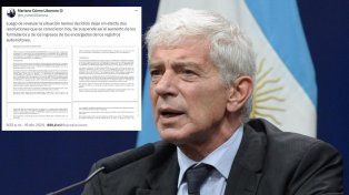 El gobierno autorizó aumento de aranceles cobrados por Registros Automotor y luego dio marcha atrás. Mariano Cúneo Libarona dijo que evaluaron la situación