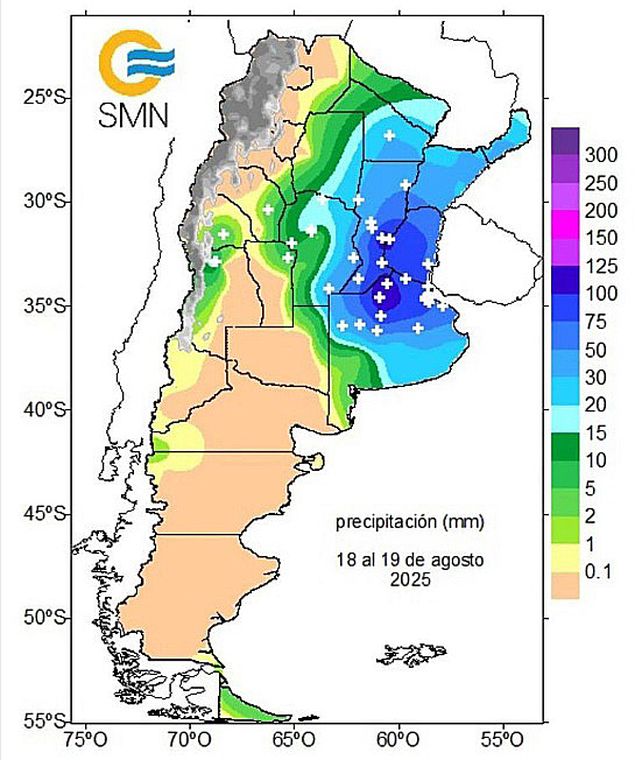 Entre Ríos superó los valores históricos de precipitaciones en agosto