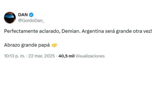 Demian Reidel pidió disculpas por su polémica frase y reivindicó el RIGI