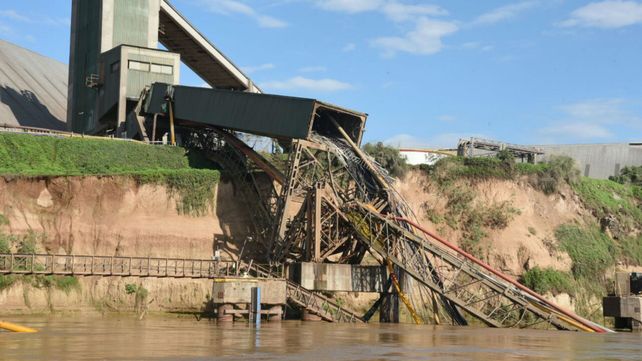 Graves daños. El muelle de Terminal 6 donde ocurrió el accidente.&nbsp;