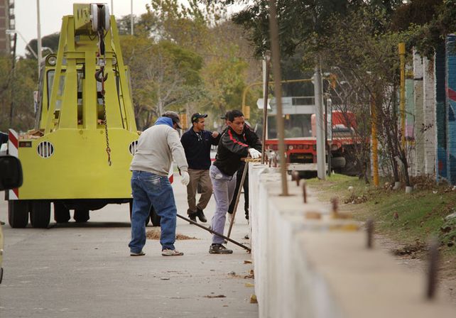 Súper TC2000: comenzó la colocación de muretes en el Callejero Santa Fe Ciudad