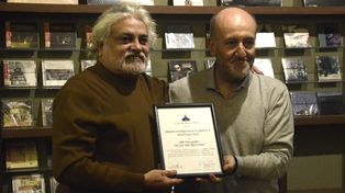 Horacio Vargas y el concejal Leonardo Caruana, autor del proyecto.