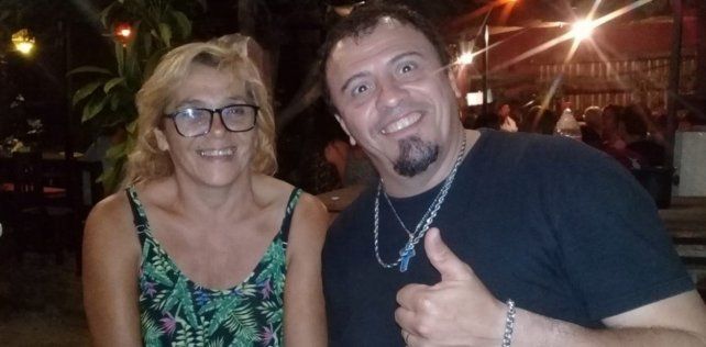 Celina Herrera y Roberto Ascurra en una peña. El fiscal Alejandro Ferlazzo pidió para la mujer la pena de prisión perpetua.