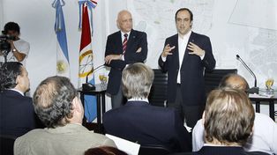 Antonio Bonfatti y José Corral encabezaron una histórica reunión de gabinete
