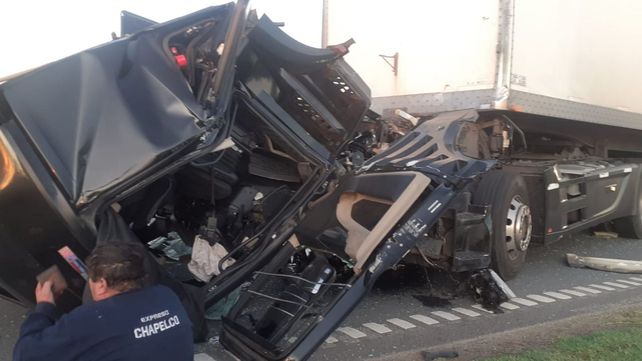 Choque en la autopista Santa Fe - Rosario. Un conductor resultó herido.&nbsp;