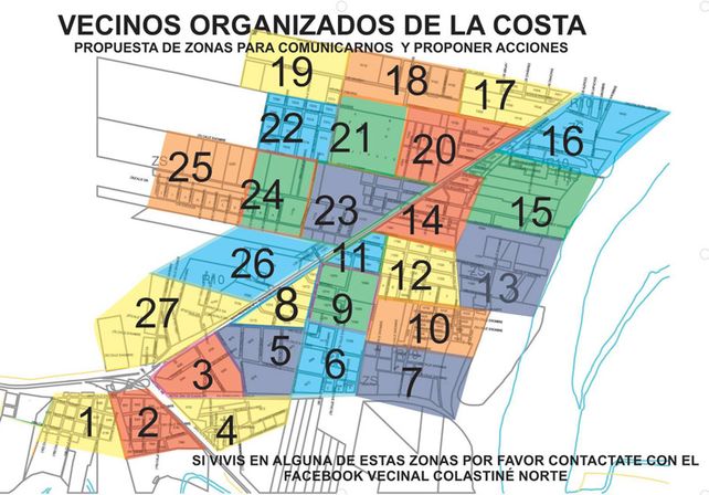 La costa se divide en zonas mientras pide que se realicen obras