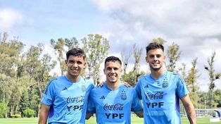 Sforza, Pannchito González y Glavinovich están entrenando en Ezeiza, con la selección sub-23.
