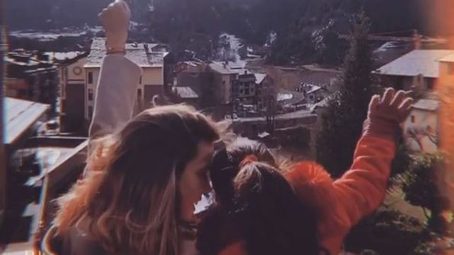 Romanela con su hija el 8 de marzo en Andorra.&nbsp;