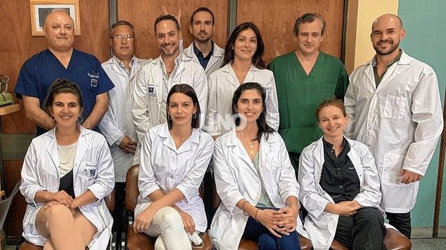 Los médicos del Hospital de Niños que llevaron adelante la operación.&nbsp;