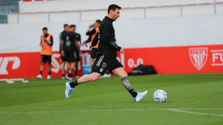 Selección Argentina: Lionel Messi entrenó en Bilbao