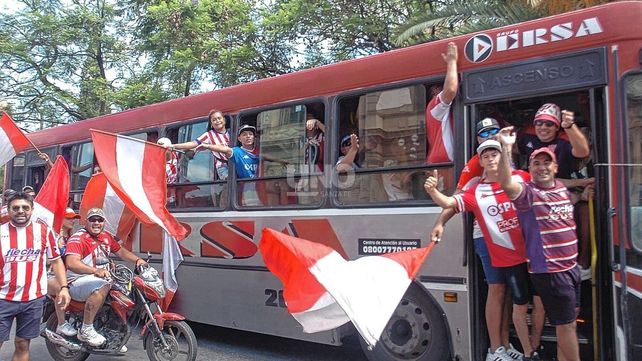 Todo el color de la previa de los hinchas de Unión