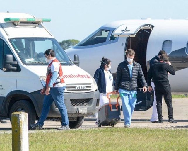 Un operativo sanitario para trasladar un órgano que sería trasplantado.