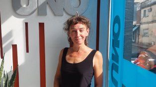 Paula Righelato en la redacción de UNO
