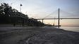 Una imagen de junio de 2021. Desde Costa Alta, a la altura del Puente Rosario-Victoria, un río que cedió terreno y no logra recuperar demasiado.