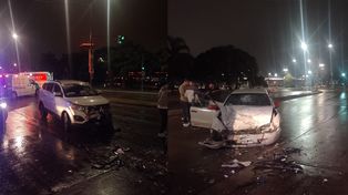 Violento choque entre dos autos en Alem y Tucumán dejó a dos jóvenes heridas e internadas