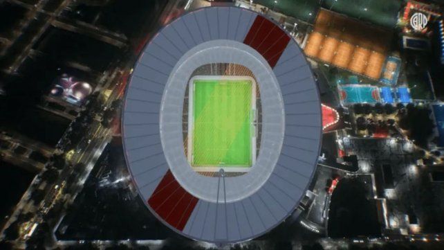 River compartió un video en el que muestra cómo quedará el Monumental para más de 100.000 personas.