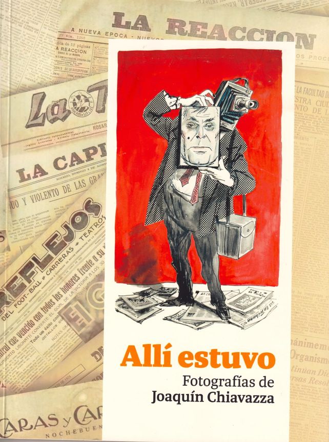La tapa del libro es un retrato que Julio Vanzo hizo de Joaquín Chiavazza