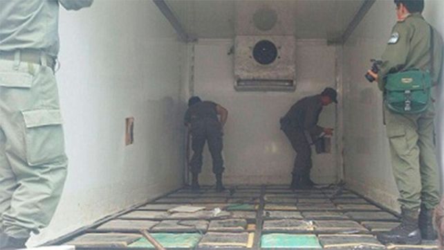 Trasladaban más de 3.500 kilos de marihuana en camión térmico.&nbsp;