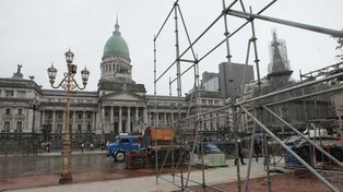 Tras los incidentes, autorizaron la instalación de la carpa itinerante docente frente al Congreso