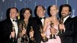 Harvey Weinsten (centro). La Academia nominó más de 300 de sus películas, como Shakespeare enamorado, con Gwyneth Paltrow.