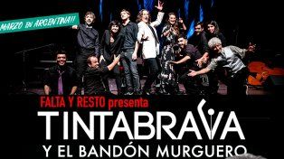 Falta y Resto presenta Tintabrava y el Bandón Murguero en el Teatro Luz y Fuerza